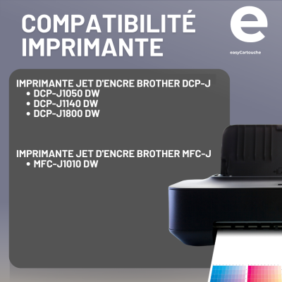 Pack compatible Brother LC421XL, 4 cartouches